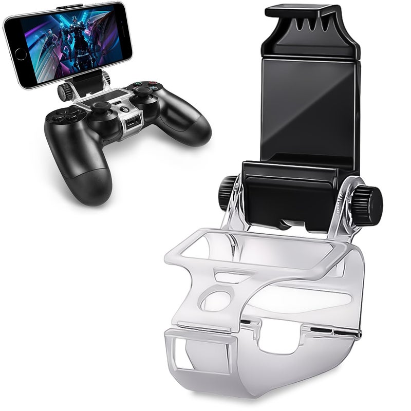 ADZ PS4 Controller Phone Mount - Smart Clip for Dualshock 4 Controller Compatible with iPhone, Android and PS4 Remote Play - Image 1